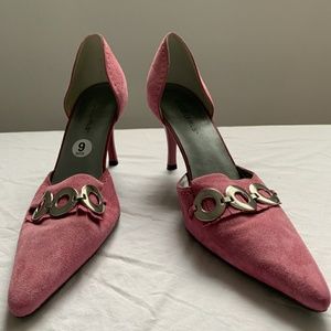These are pink high heels